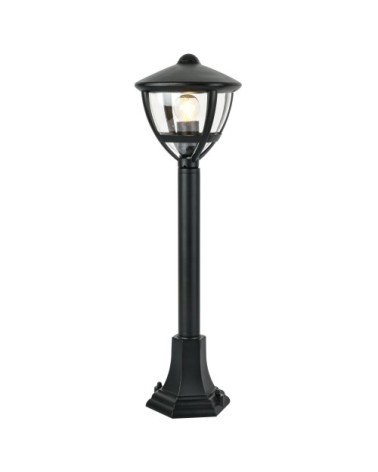 Borne extérieure en aluminium noir