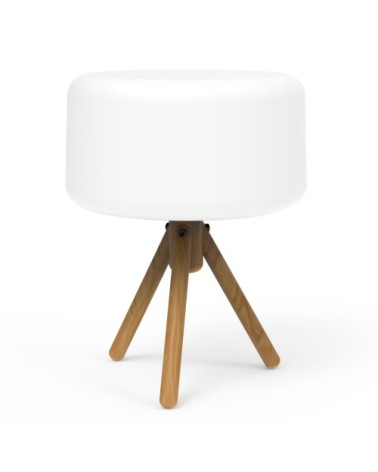 Lampe de table extérieur en plastique_synthetic blanc