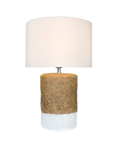 Lampe de table en concrete marron