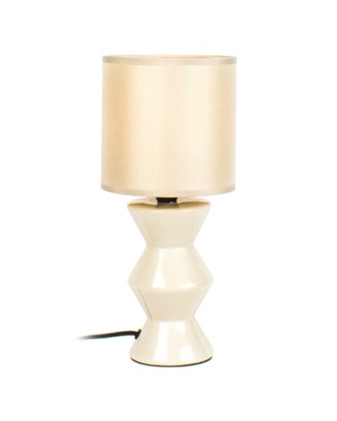 Lampe de table en ceramic taupe