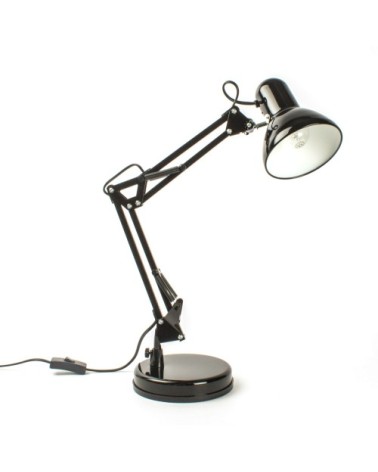 Lampe de bureau en métal noir