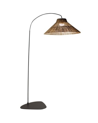 Lampadaire extérieur en bamboo marron