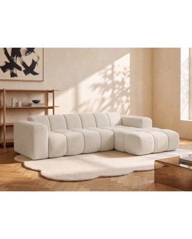 Canapé d'angle 4 places beige