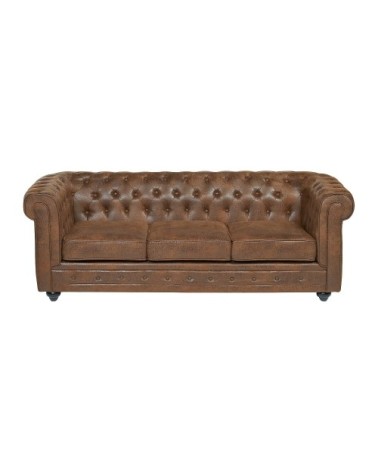 Ensemble canapé microfibre marron
