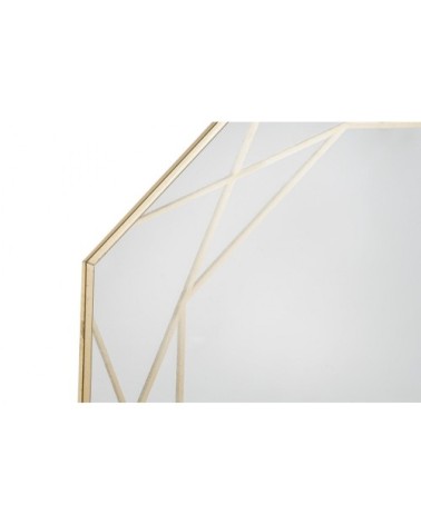 Miroirs suspendus chainette métal doré D29cm - Lot de 2