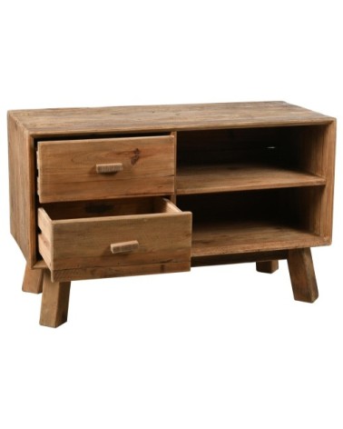 Meuble tv en pin recyclé