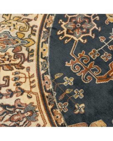 Tapis persan beige à franges beige D200 cm