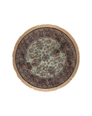 Tapis persan rouge à franges rouge D200 cm