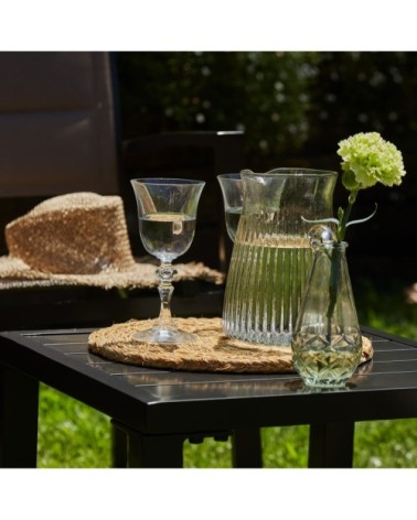 Ensemble de balcon avec 2 chaises et table basse marron