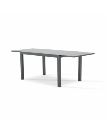 Table de jardin en aluminium gris anthracite 215/135×90 cm