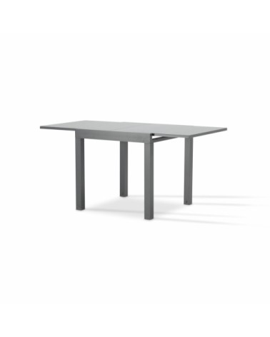 Table de jardin en aluminium gris anthracite 160/80×80 cm