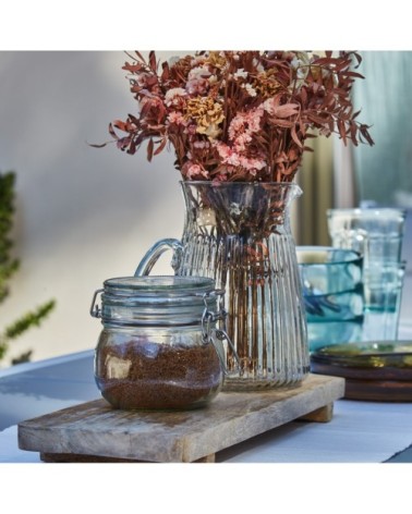 Table de jardin en aluminium blanc 160/80×80 cm