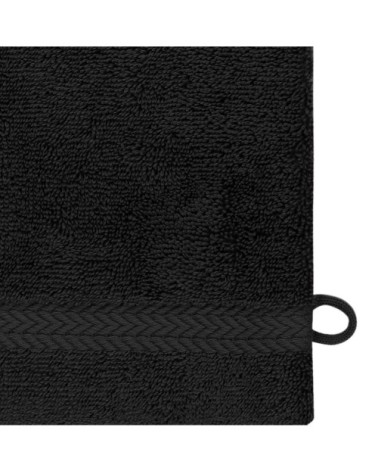 Lot de 3 gants de toilette 550gr/m²  noir 16x22 cm