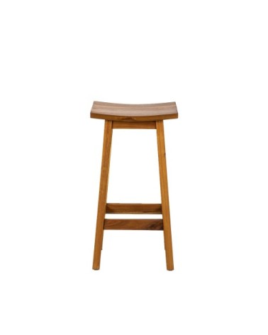 Tabouret de bar 77cm en acacia naturel