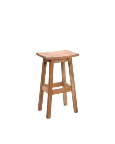 Tabouret de bar 66cm en acacia naturel
