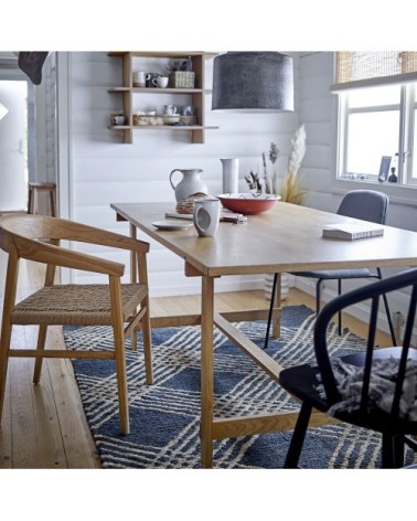 Lot de 2 chaises en tissu et métal gris