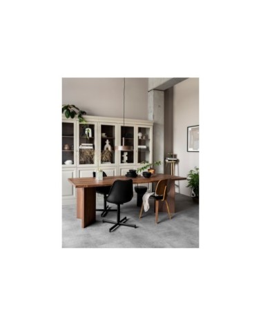 Vitrine 2 portes en bois beige