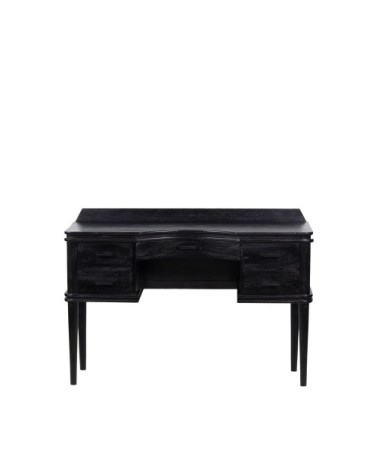 Coiffeuse 5 tiroirs en bois noir