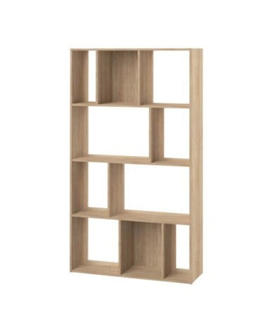Bibliothèque effet bois chêne naturel