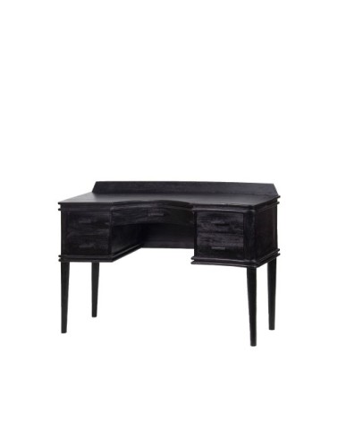 Coiffeuse 5 tiroirs en bois noir