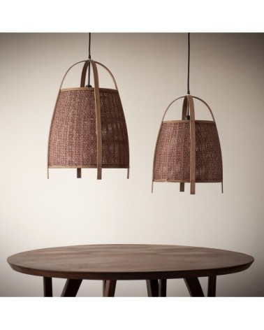 Suspension en bambou D61cm rouille