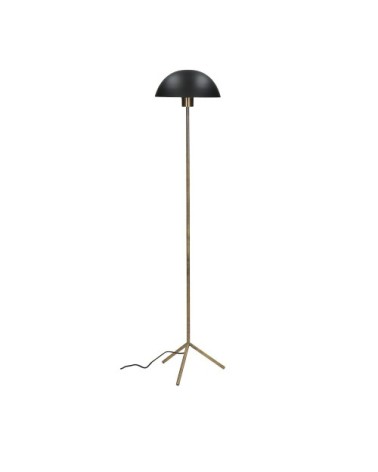 Lampadaire champignon en métal noir