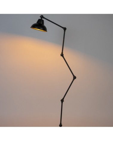 Lampadaire en métal H158cm noir