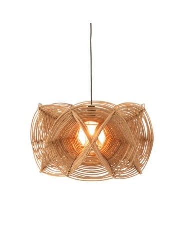 Abat-jour design en rotin naturel