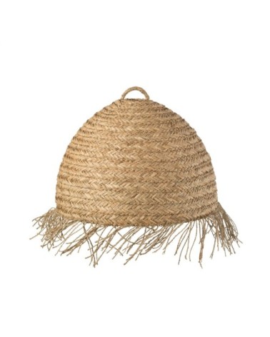 Suspension boule en rotin naturel