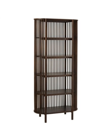 Etagère contemporaine en bois foncé 5 étages