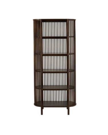 Etagère contemporaine en bois foncé 5 étages