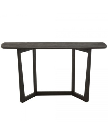 Console moderne 140cm en bois noir
