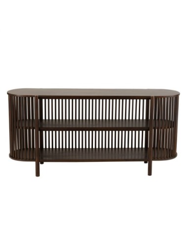 Console design avec étagère en bois de manguier