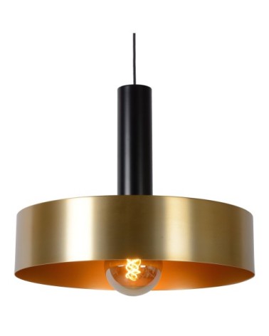 Suspension en métal doré