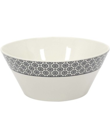 Saladier en porcelaine cottage 24 cm gris