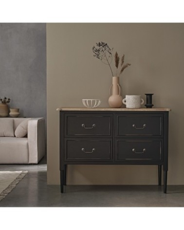 Commode en acajou massif 120 cm