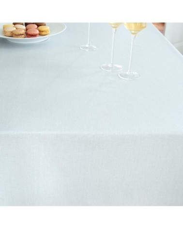 Nappe enduite ronde 160 x 160 cm argent