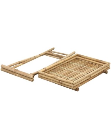 Plateau sur pied en bambou