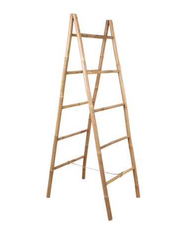 Double échelle en bambou