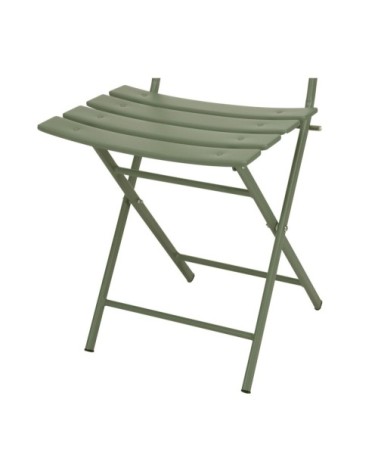 Chaise jardin pliable métal vert bistrot 48x42x80cm
