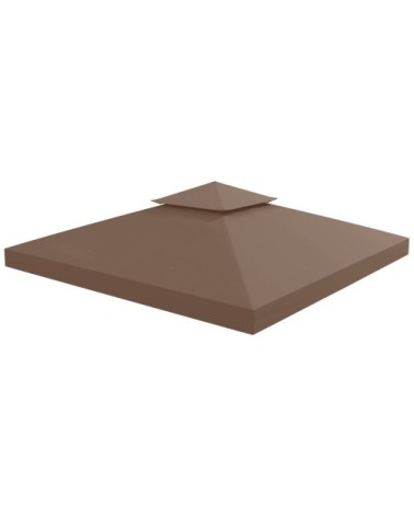 Toile de rechange tonnelle marron 3 x 3 m