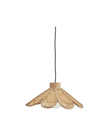 Lampe suspension en rotin