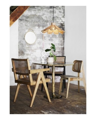 Lampe suspension en rotin