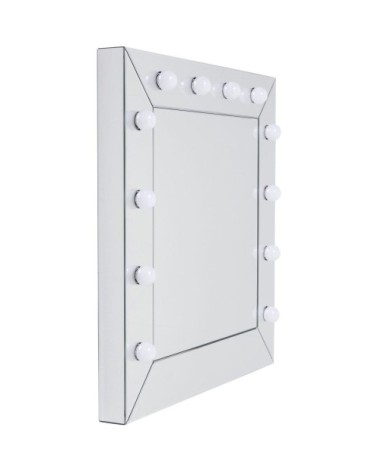 Miroir carré 12 lumières 81x81