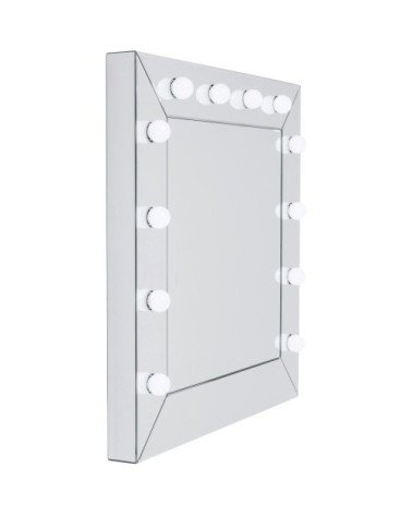 Miroir carré 12 lumières 81x81