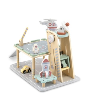 Parking de jouets en bois pour enfants