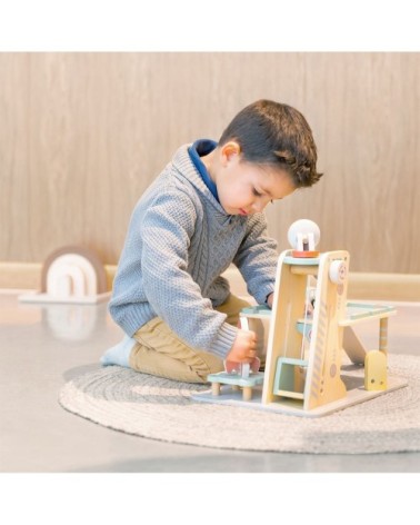 Parking de jouets en bois pour enfants