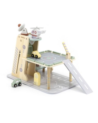 Parking de jouets en bois pour enfants