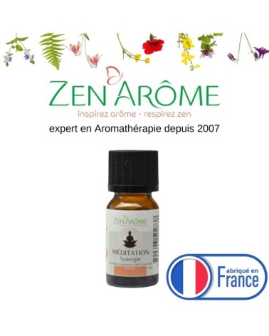 Synergie d'huiles essentielles Méditation 100% naturelle - 10 ml