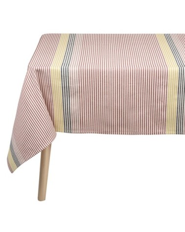 Nappe 12 couverts rouge 350x160cm